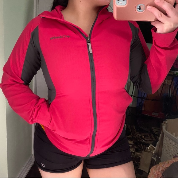 Pink and Grey Columbia Winbreaker / jacket - Picture 8 of 9
